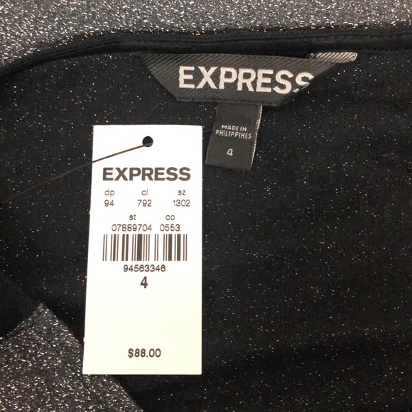 Express Cocktail Dress With Sheer Panels NWT Sz 4 - Picture 6 of 8